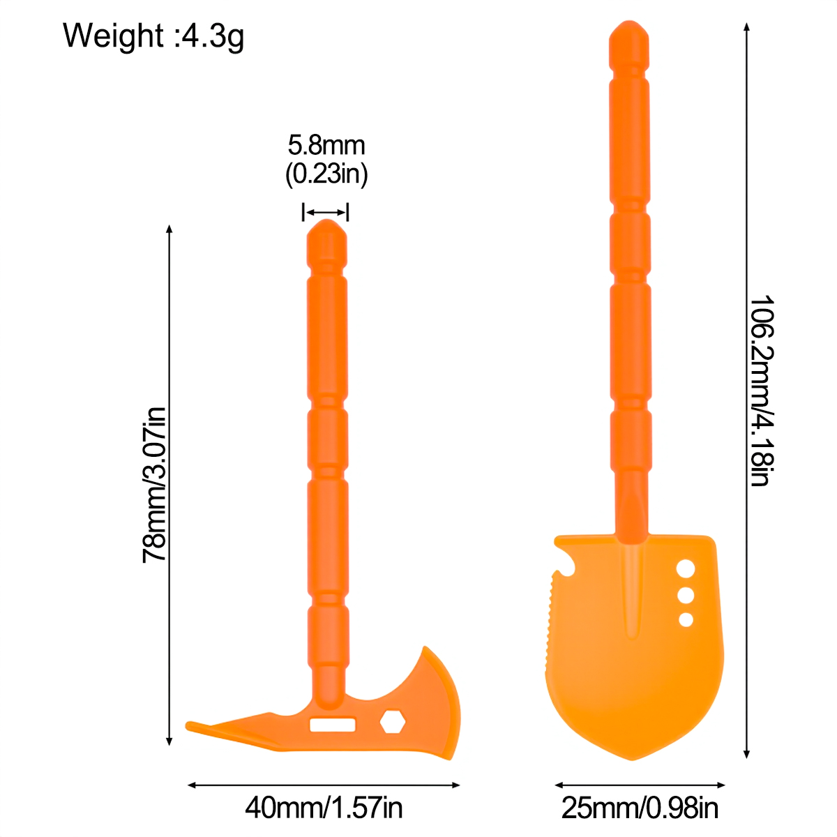 Simulated Plastic Shovel Picka - огляд і ціна Rc Crawler 4X4