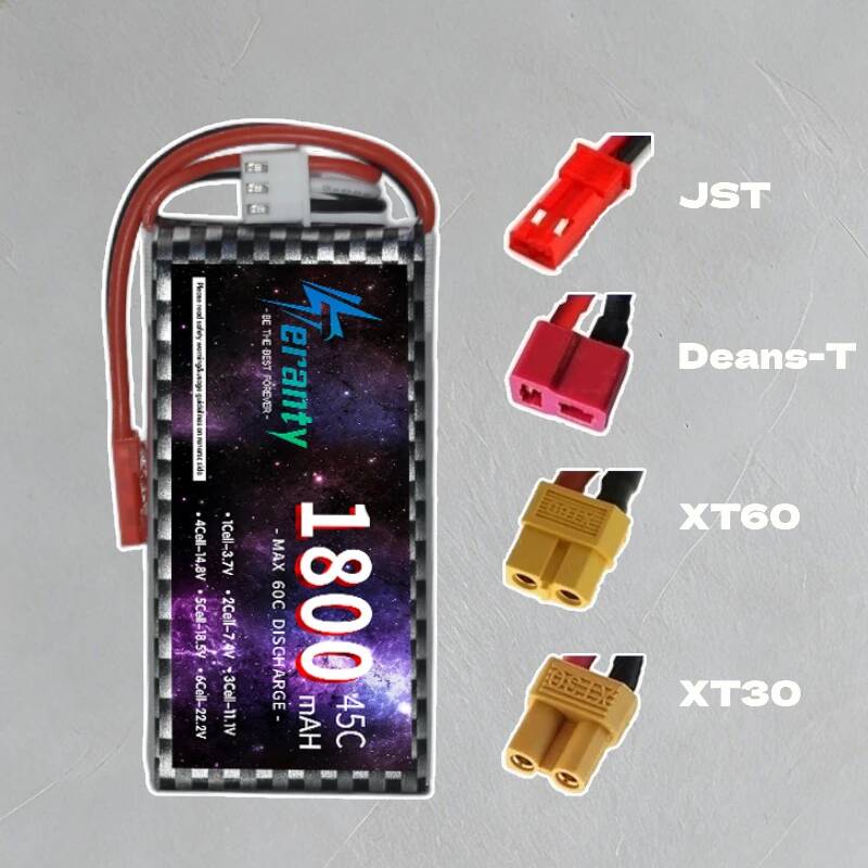 TERANTY 2S 3S 4S 1800mAh Lipo  - огляд і ціна Lipo Battery 4S