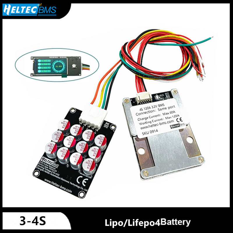 BMS 3S4S Balance 100A 120A 160 - огляд і ціна Lipo Battery 4S
