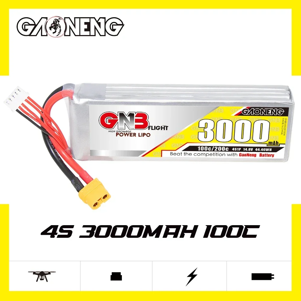 GAONENG GNB 3000mAh 4S 100C 20 - огляд і ціна Lipo Battery 4S