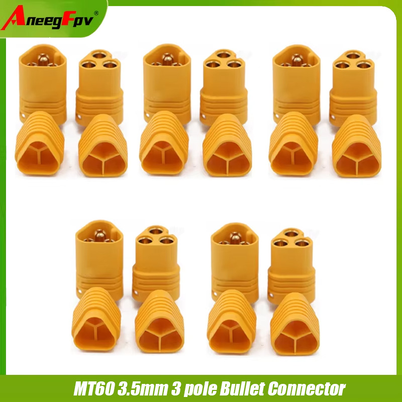 2/5 Pairs AMASS MT60 3.5mm 3 P - огляд і ціна Rc Hobby Wholesale