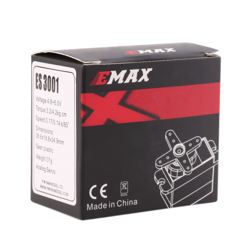 EMAX ES3001 Standard 43g Servo - огляд і ціна Rc Hobby Wholesale