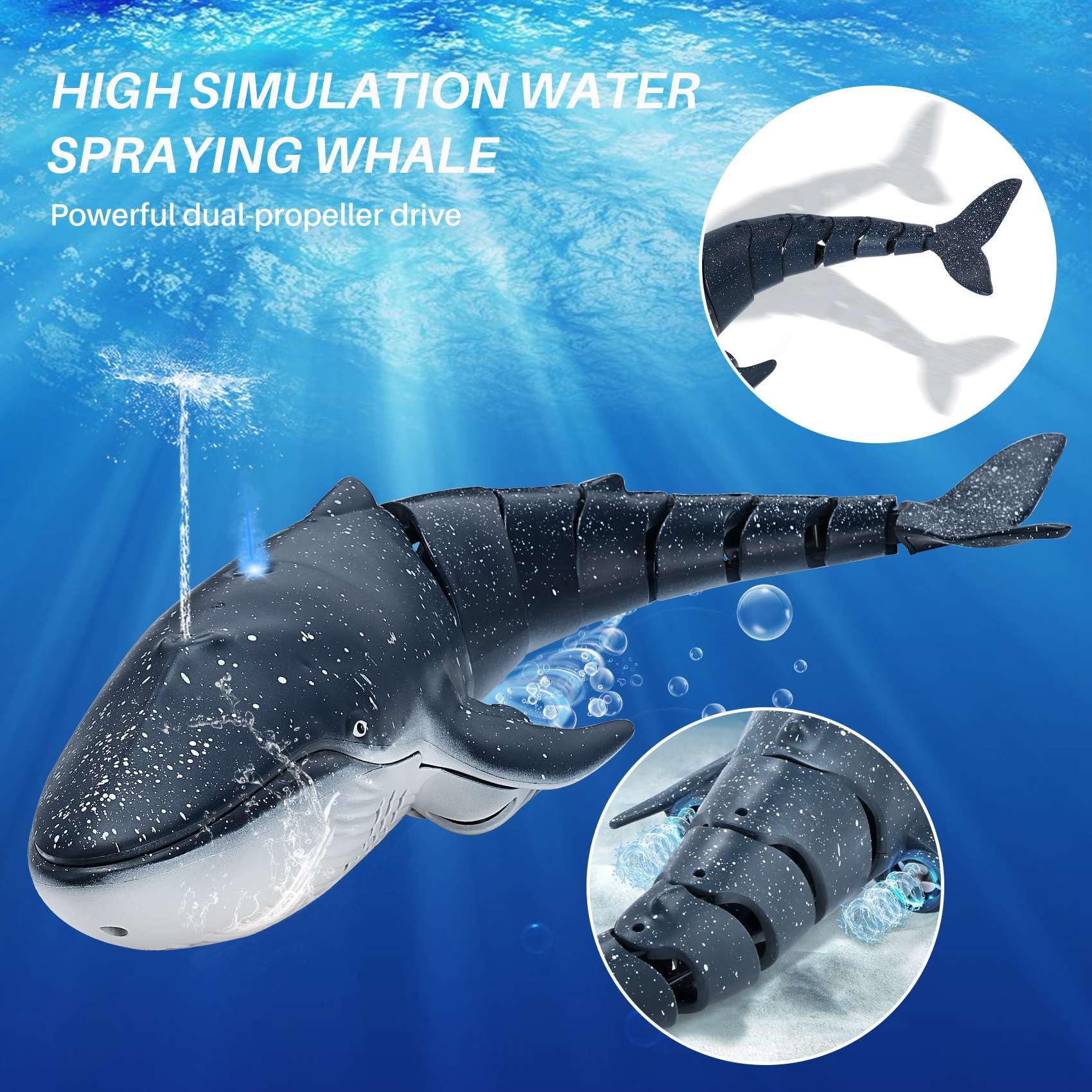 2.4G RC Whale Shark Toy, Elect - огляд і ціна Rc Hobby Grade Boat